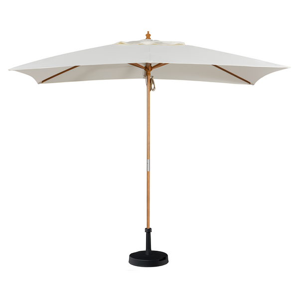 Kratos 3m x 2m Rectangular Wooden Parasol in Beige