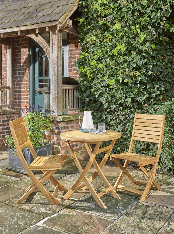 Hampton 2 Seat Wood Bistro Set
