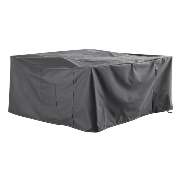 Cover for Cliveden Outdoor Aluminium Washed Wood Effect Dining Set with Rattan Dining Chairs