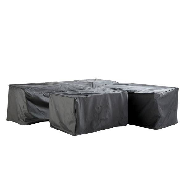 Cover for Earlswood Aluminium Washed Wood Effect Large Corner Sofa Set with Rising Table